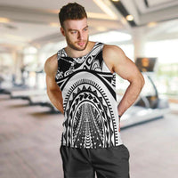 Polynesia Maui Tattoo Inspired Men Tank Top White Version LT05 White - Polynesian Pride