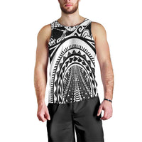 Polynesia Maui Tattoo Inspired Men Tank Top White Version LT05 - Polynesian Pride