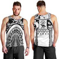 Polynesia Maui Tattoo Inspired Men Tank Top White Version LT05 - Polynesian Pride