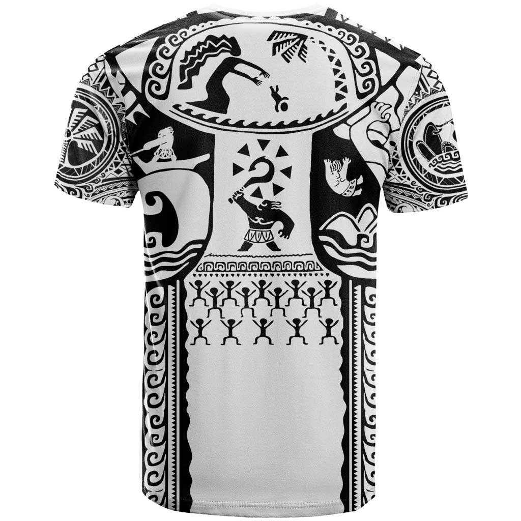 Polynesia Maui Tattoo Inspired T Shirt White Version