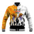 Australia And New Zealand ANZAC Day Baseball Jacket Lest We Forget LT05 Unisex Yellow - Polynesian Pride