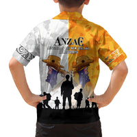 Australia And New Zealand ANZAC Day Family Matching Long Sleeve Bodycon Dress and Hawaiian Shirt Lest We Forget LT05 - Polynesian Pride