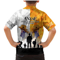 Australia And New Zealand ANZAC Day Family Matching Mermaid Dress and Hawaiian Shirt Lest We Forget LT05 - Polynesian Pride