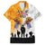 Australia And New Zealand ANZAC Day Family Matching Off Shoulder Maxi Dress and Hawaiian Shirt Lest We Forget LT05 Dad's Shirt - Short Sleeve Yellow - Polynesian Pride