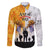 Australia And New Zealand ANZAC Day Family Matching Off Shoulder Maxi Dress and Hawaiian Shirt Lest We Forget LT05 Dad's Shirt - Long Sleeve Yellow - Polynesian Pride