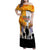 Australia And New Zealand ANZAC Day Family Matching Off Shoulder Maxi Dress and Hawaiian Shirt Lest We Forget LT05 Mom's Dress Yellow - Polynesian Pride