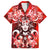 Hawaii Goddess Of Fire Madame Pele Family Matching Off Shoulder Maxi Dress and Hawaiian Shirt Polynesian Style LT05 Dad's Shirt - Short Sleeve Red - Polynesian Pride