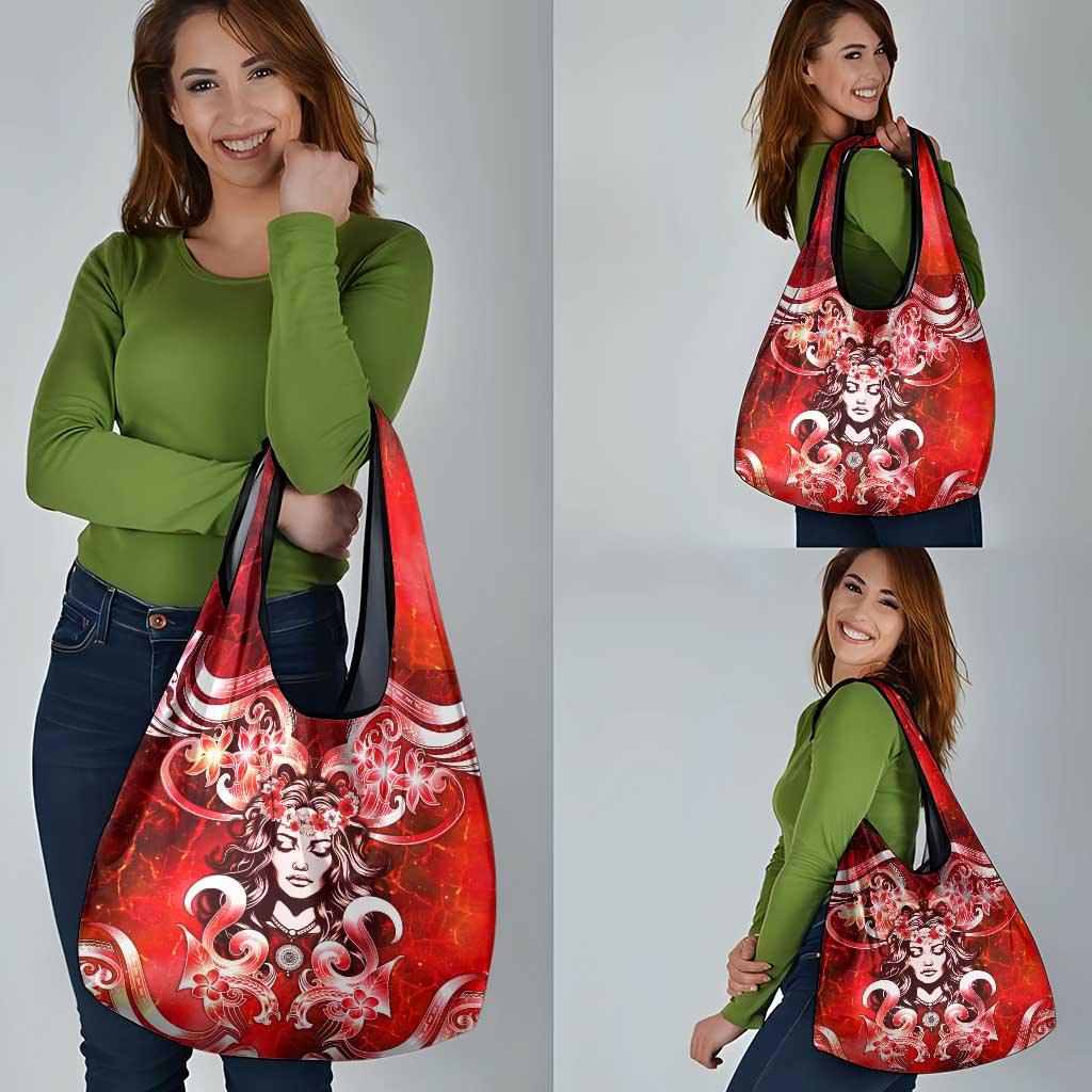 Hawaii Goddess Of Fire Madame Pele Grocery Bag Polynesian Style LT05 - Polynesian Pride