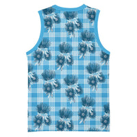 Blue Palaka Hawaii Basketball Jersey Hawaiian Lehua Blossoms LT05 - Polynesian Pride