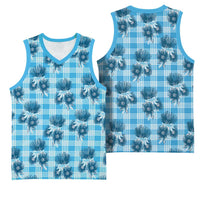 Blue Palaka Hawaii Basketball Jersey Hawaiian Lehua Blossoms LT05 - Polynesian Pride