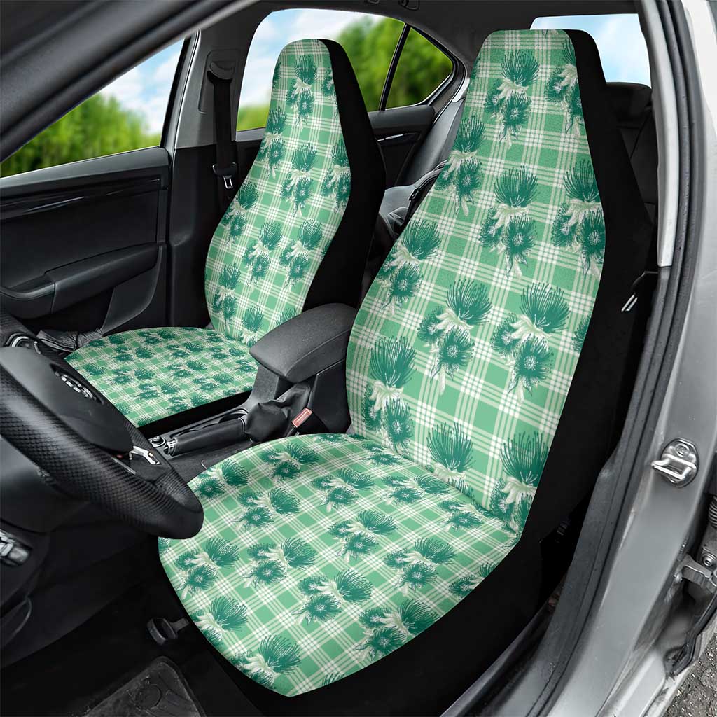 Green Palaka Hawaii Car Seat Cover Hawaiian Lehua Blossoms LT05 - Polynesian Pride