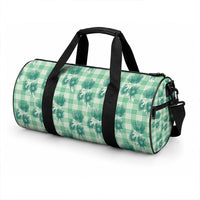 Green Palaka Hawaii Duffle Bag Hawaiian Lehua Blossoms LT05 - Polynesian Pride