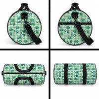 Green Palaka Hawaii Duffle Bag Hawaiian Lehua Blossoms LT05 - Polynesian Pride
