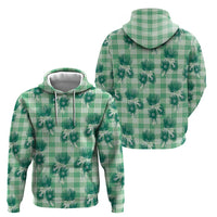 Green Palaka Hawaii Hoodie Hawaiian Lehua Blossoms LT05 - Polynesian Pride