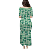 Green Palaka Hawaii Puletasi Hawaiian Lehua Blossoms LT05 - Polynesian Pride