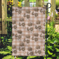 Brown Palaka Hawaii Garden Flag Hawaiian Lehua Blossoms LT05 Garden Flag Brown - Polynesian Pride
