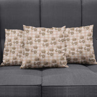 Brown Palaka Hawaii Pillow Cover Hawaiian Lehua Blossoms LT05 - Polynesian Pride