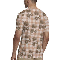 Brown Palaka Hawaii Rugby Jersey Hawaiian Lehua Blossoms LT05 - Polynesian Pride