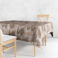 Brown Palaka Hawaii Tablecloth Hawaiian Lehua Blossoms
