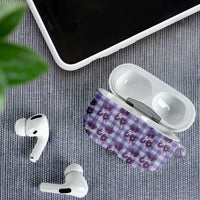 Purple Palaka Hawaii AirPods Case Hawaiian Lehua Blossoms LT05 - Polynesian Pride