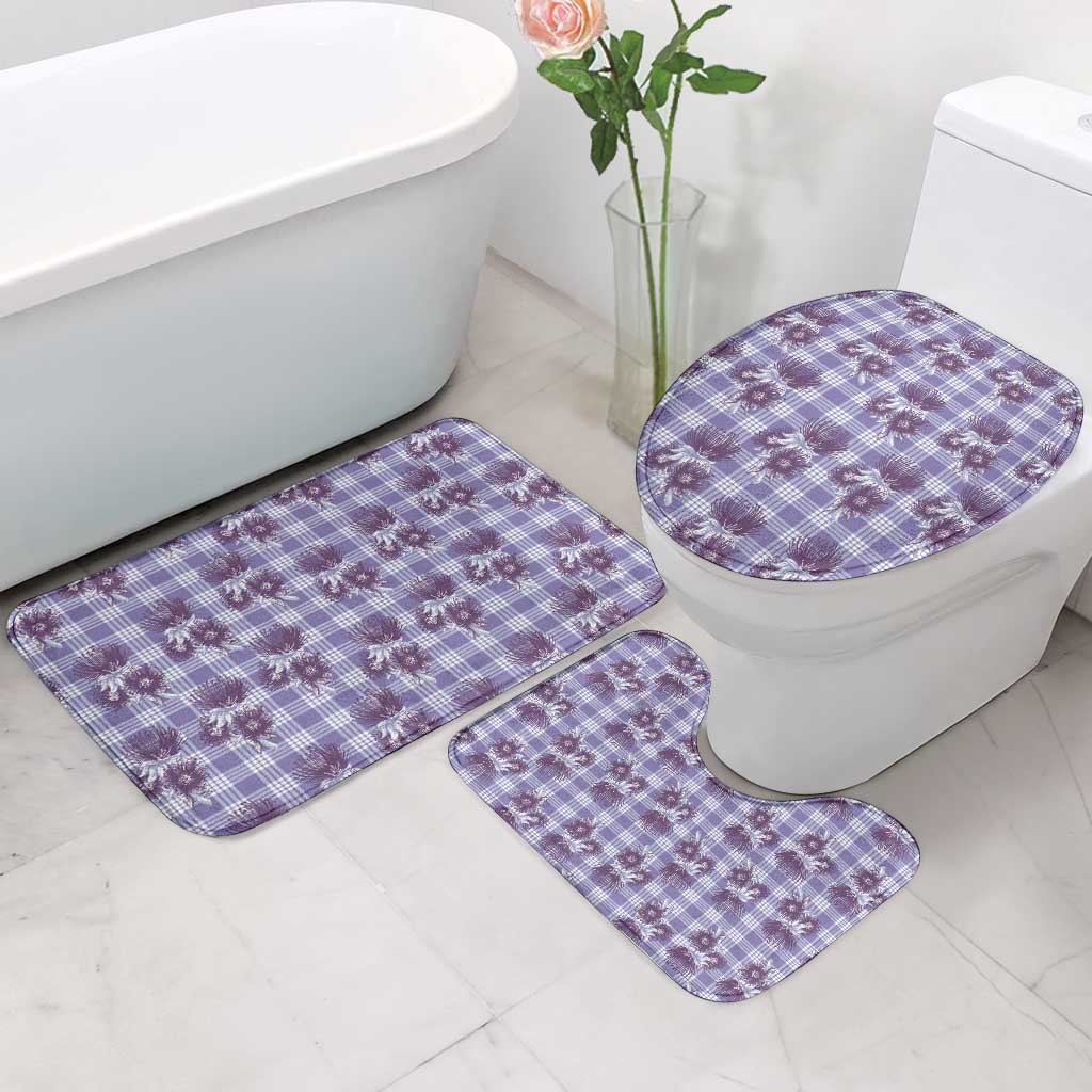 Purple Palaka Hawaii Bathroom Set Hawaiian Lehua Blossoms LT05 - Polynesian Pride