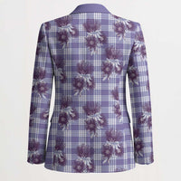 Purple Palaka Hawaii Blazer Hawaiian Lehua Blossoms LT05 - Polynesian Pride