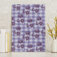 Purple Palaka Hawaii Canvas Wall Art Hawaiian Lehua Blossoms LT05 Without Frame Purple - Polynesian Pride