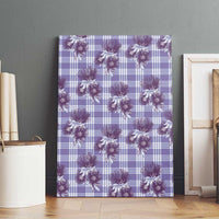 Purple Palaka Hawaii Canvas Wall Art Hawaiian Lehua Blossoms LT05 - Polynesian Pride