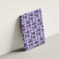 Purple Palaka Hawaii Canvas Wall Art Hawaiian Lehua Blossoms LT05 - Polynesian Pride