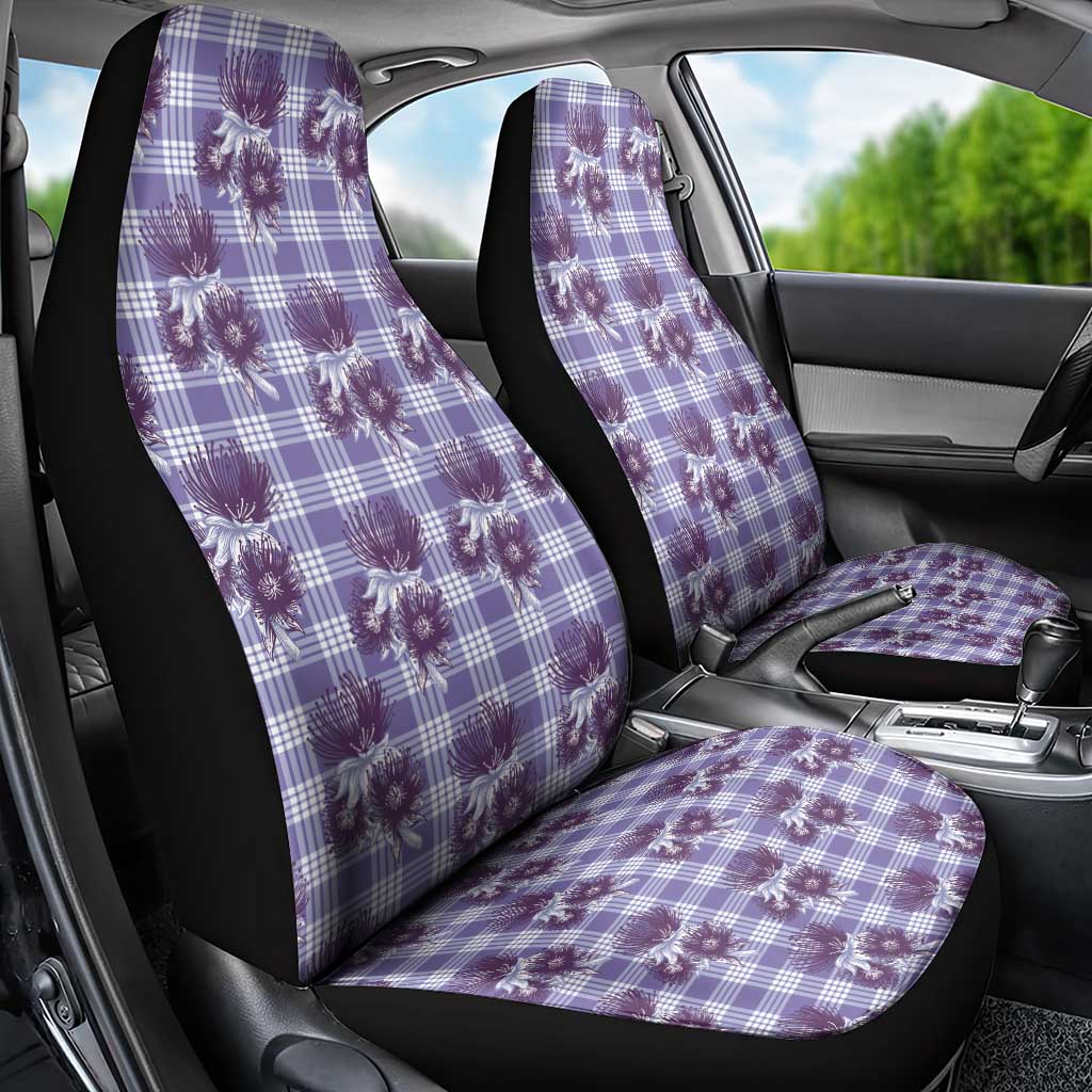 Purple Palaka Hawaii Car Seat Cover Hawaiian Lehua Blossoms LT05 - Polynesian Pride
