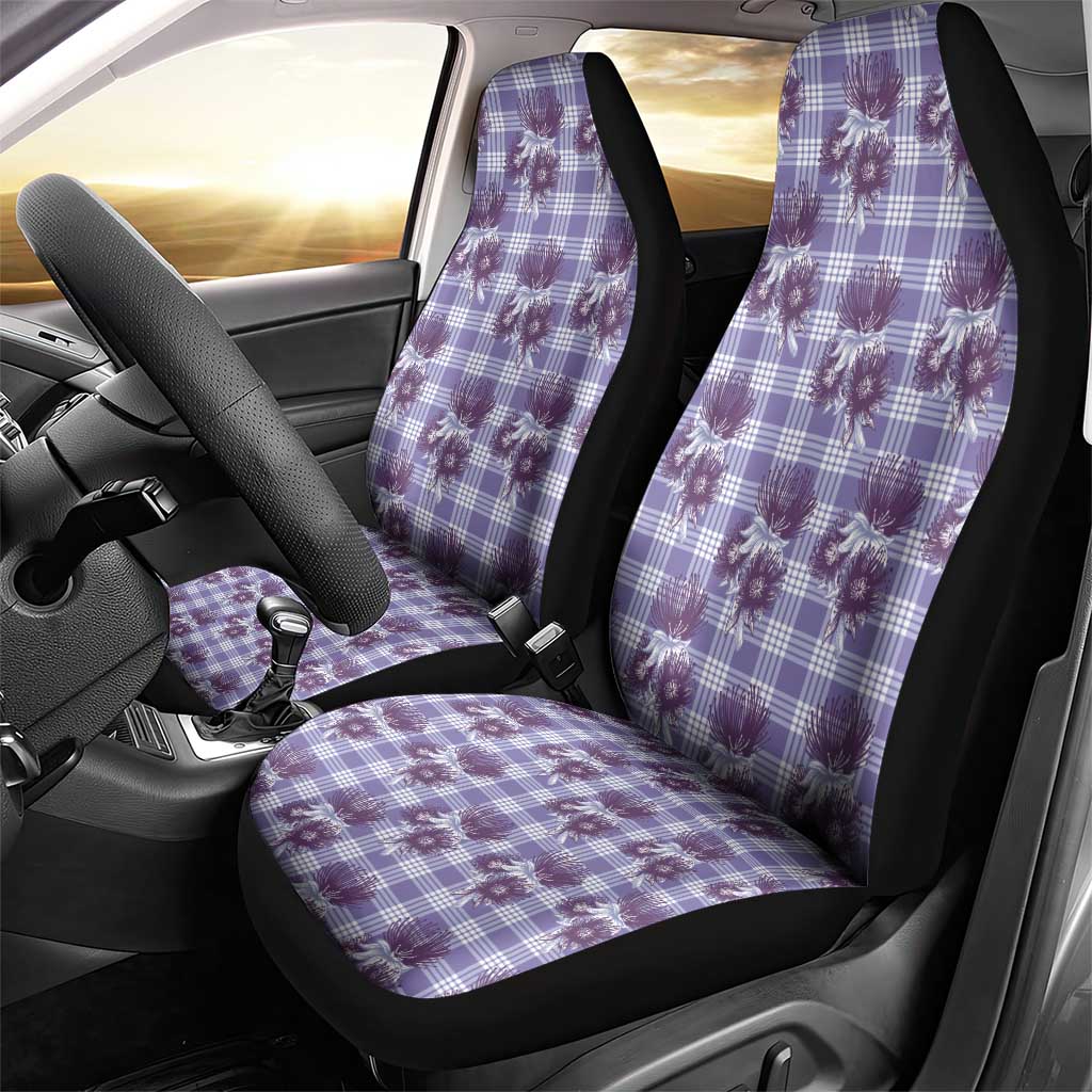 Purple Palaka Hawaii Car Seat Cover Hawaiian Lehua Blossoms LT05 - Polynesian Pride