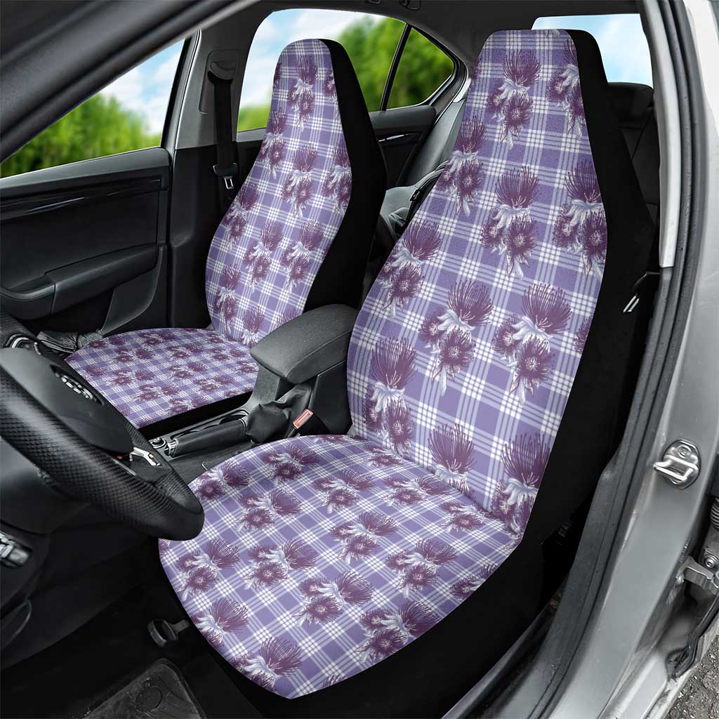 Purple Palaka Hawaii Car Seat Cover Hawaiian Lehua Blossoms LT05 - Polynesian Pride
