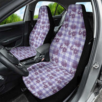 Purple Palaka Hawaii Car Seat Cover Hawaiian Lehua Blossoms LT05 - Polynesian Pride