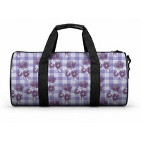 Purple Palaka Hawaii Duffle Bag Hawaiian Lehua Blossoms LT05 One size Purple - Polynesian Pride