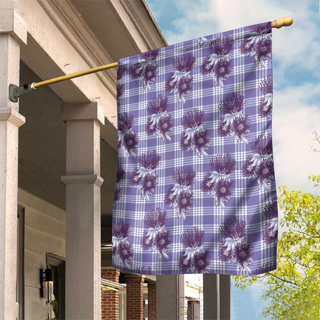 Purple Palaka Hawaii Garden Flag Hawaiian Lehua Blossoms LT05 House Flag Purple - Polynesian Pride