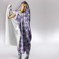 Purple Palaka Hawaii Hooded Blanket Hawaiian Lehua Blossoms LT05 - Polynesian Pride