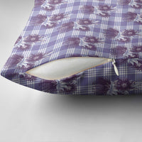 Purple Palaka Hawaii Pillow Cover Hawaiian Lehua Blossoms LT05 - Polynesian Pride