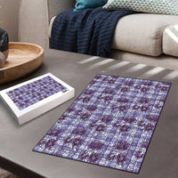 Purple Palaka Hawaii Puzzle Hawaiian Lehua Blossoms LT05 - Polynesian Pride