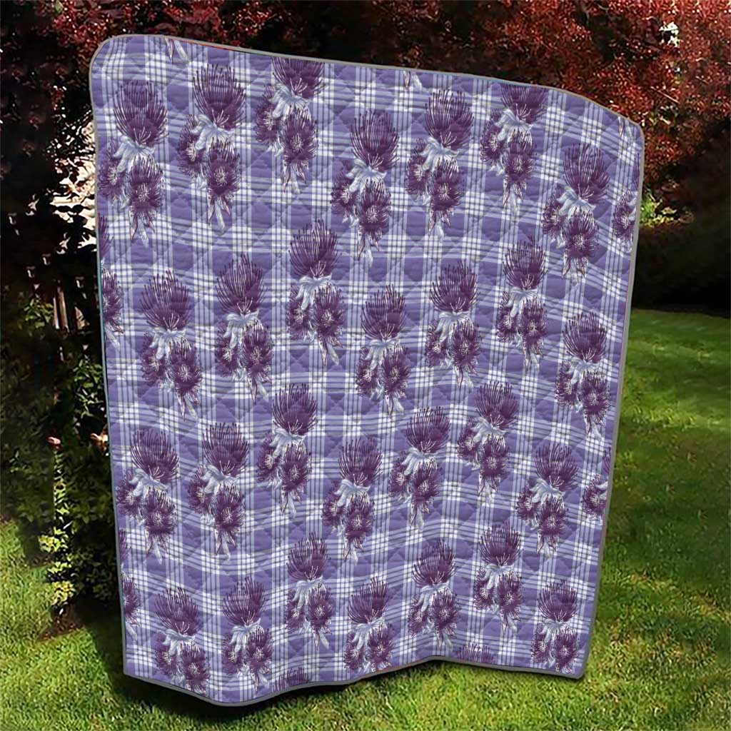 Purple Palaka Hawaii Quilt Hawaiian Lehua Blossoms LT05 - Polynesian Pride