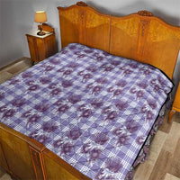 Purple Palaka Hawaii Quilt Hawaiian Lehua Blossoms LT05 - Polynesian Pride