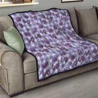 Purple Palaka Hawaii Quilt Hawaiian Lehua Blossoms LT05 - Polynesian Pride