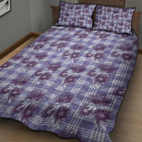 Purple Palaka Hawaii Quilt Bed Set Hawaiian Lehua Blossoms LT05 - Polynesian Pride