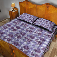 Purple Palaka Hawaii Quilt Bed Set Hawaiian Lehua Blossoms LT05 - Polynesian Pride