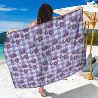 Purple Palaka Hawaii Sarong Hawaiian Lehua Blossoms LT05 One Size 44 x 66 inches Purple - Polynesian Pride