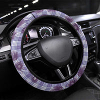 Purple Palaka Hawaii Steering Wheel Cover Hawaiian Lehua Blossoms LT05 Universal Fit Purple - Polynesian Pride