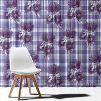Purple Palaka Hawaii Window Curtain Hawaiian Lehua Blossoms LT05 - Polynesian Pride