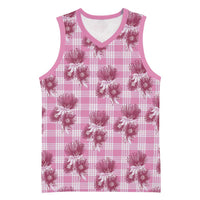 Pink Palaka Hawaii Basketball Jersey Hawaiian Lehua Blossoms LT05 Unisex Pink - Polynesian Pride