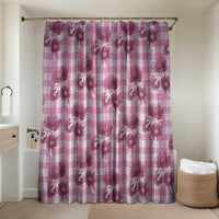 Pink Palaka Hawaii Bathroom Set Hawaiian Lehua Blossoms LT05 Shower Curtain Only Pink - Polynesian Pride