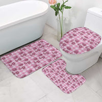 Pink Palaka Hawaii Bathroom Set Hawaiian Lehua Blossoms LT05 - Polynesian Pride