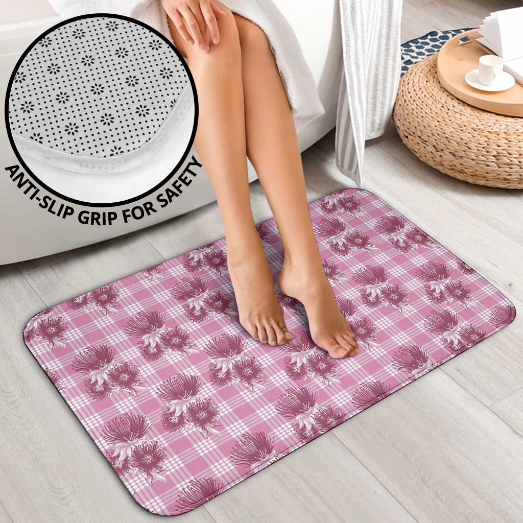 Pink Palaka Hawaii Bathroom Set Hawaiian Lehua Blossoms LT05 - Polynesian Pride